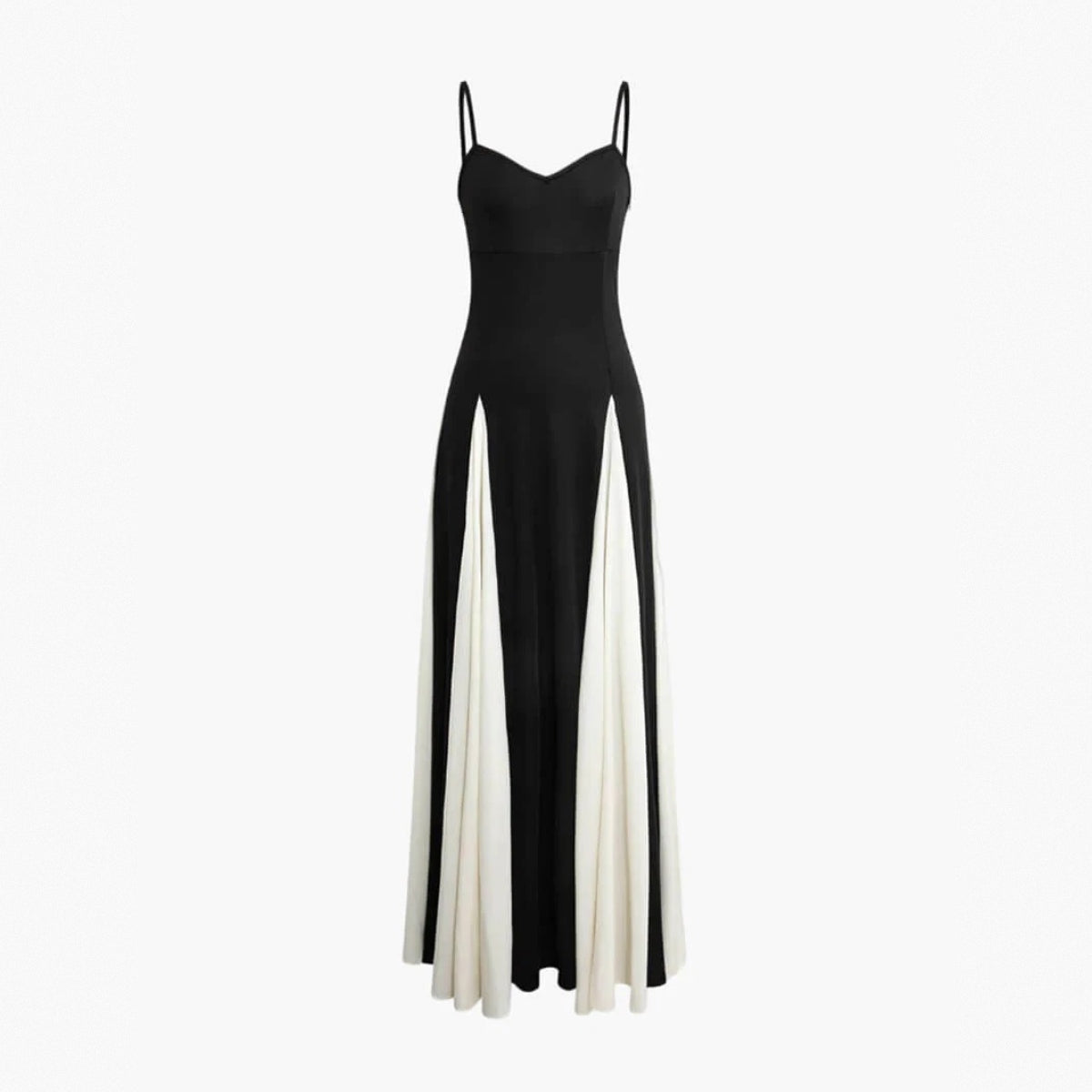 Melisa - Vestido blanco y negro