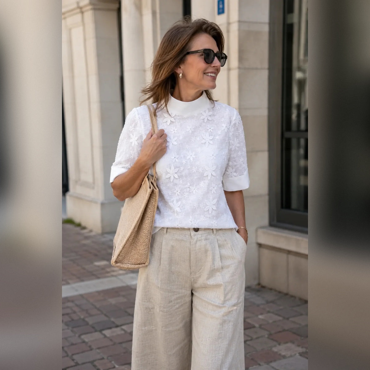 Valeria - Blusa de cuello alto