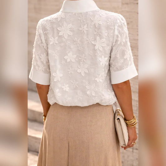 Valeria - Blusa de cuello alto