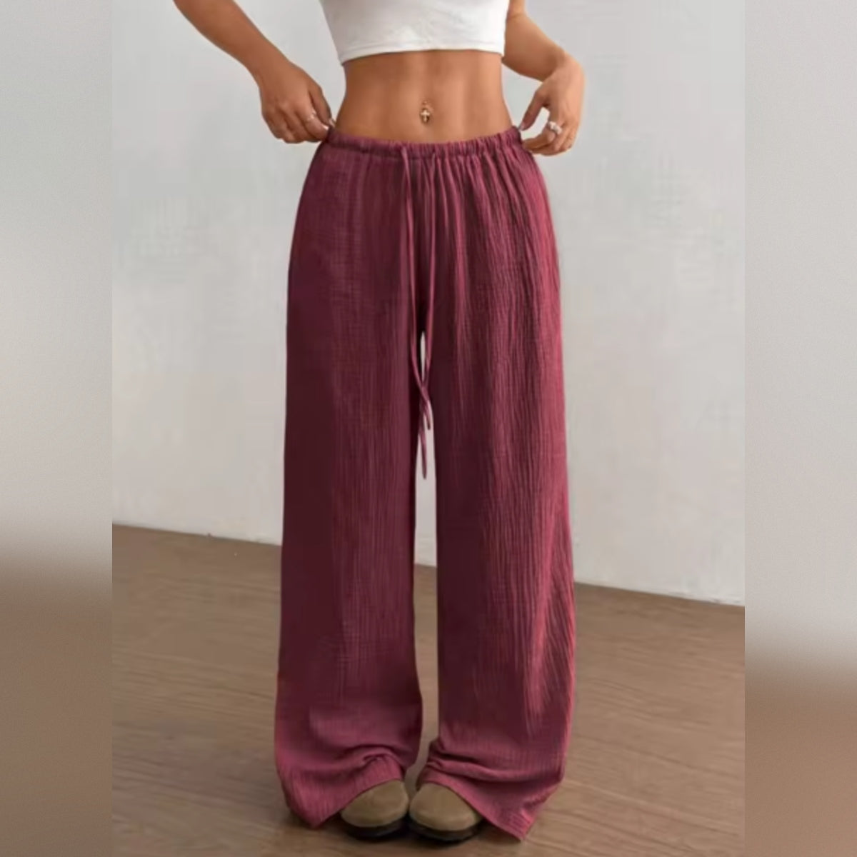 Nerea - Pantalón de cintura alta