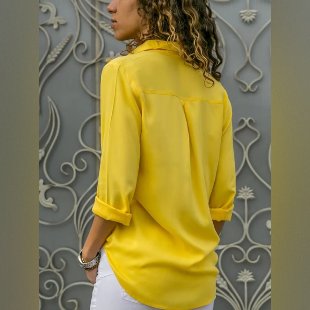 Naira - Blusa elegante de gasa