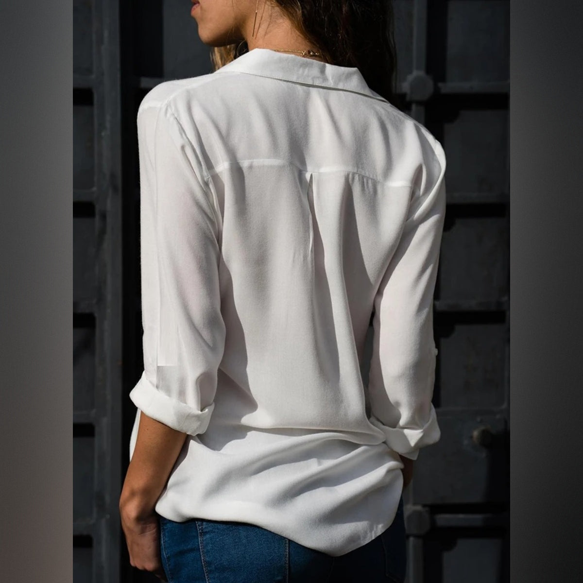 Naira - Blusa elegante de gasa