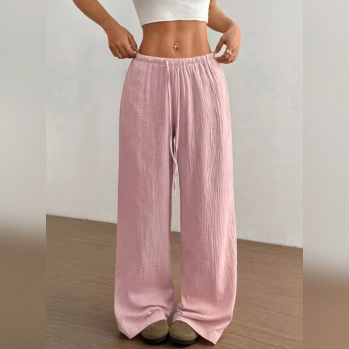 Nerea - Pantalón de cintura alta